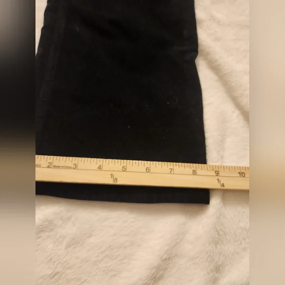 J.Crew Black Billie Demi Boot Crop Corduroy Pants Size 30 - Picture 10 of 11
